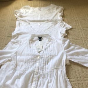 (Lot of 3) White Summer Nightshirts
